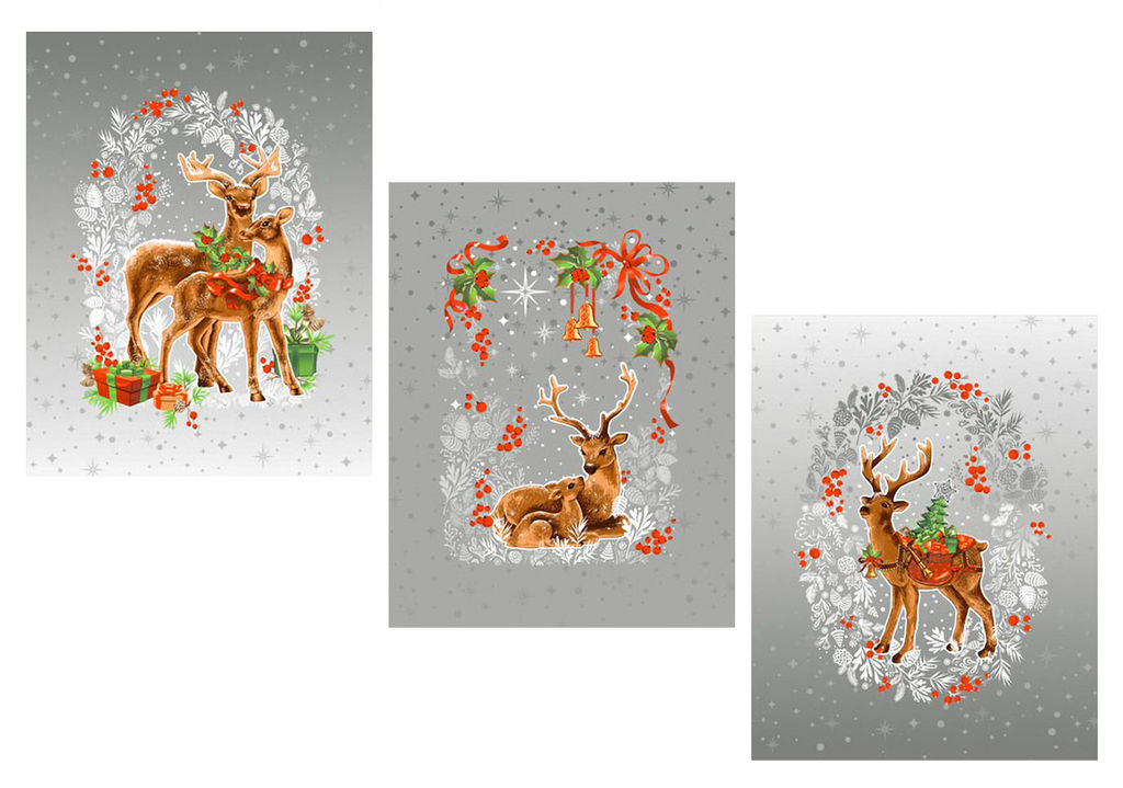 Комплект полотенец 48*60 см, 3 шт., рогожка (Полярная звезда) - Ивановотекстиль фото 2