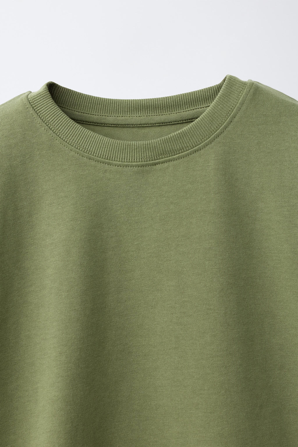 CAMISETA LISA HEAVY JERSEY / Khaki - Zara фото 3