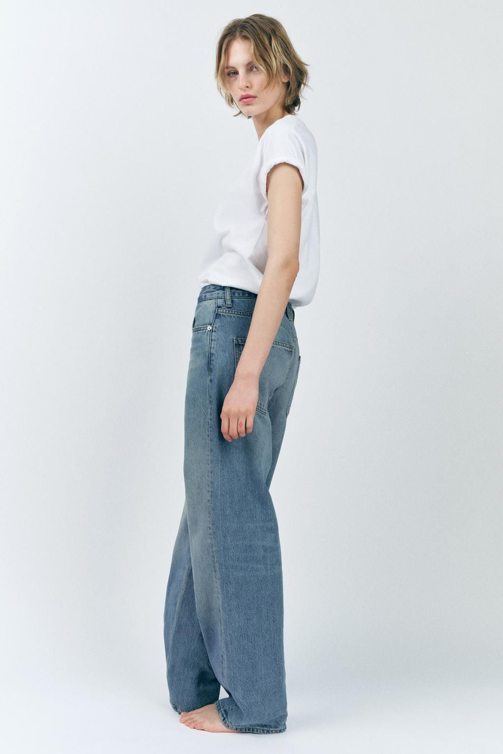 ZW COLLECTION BAGGY MID-WAIST JEANS - Zara фото 10
