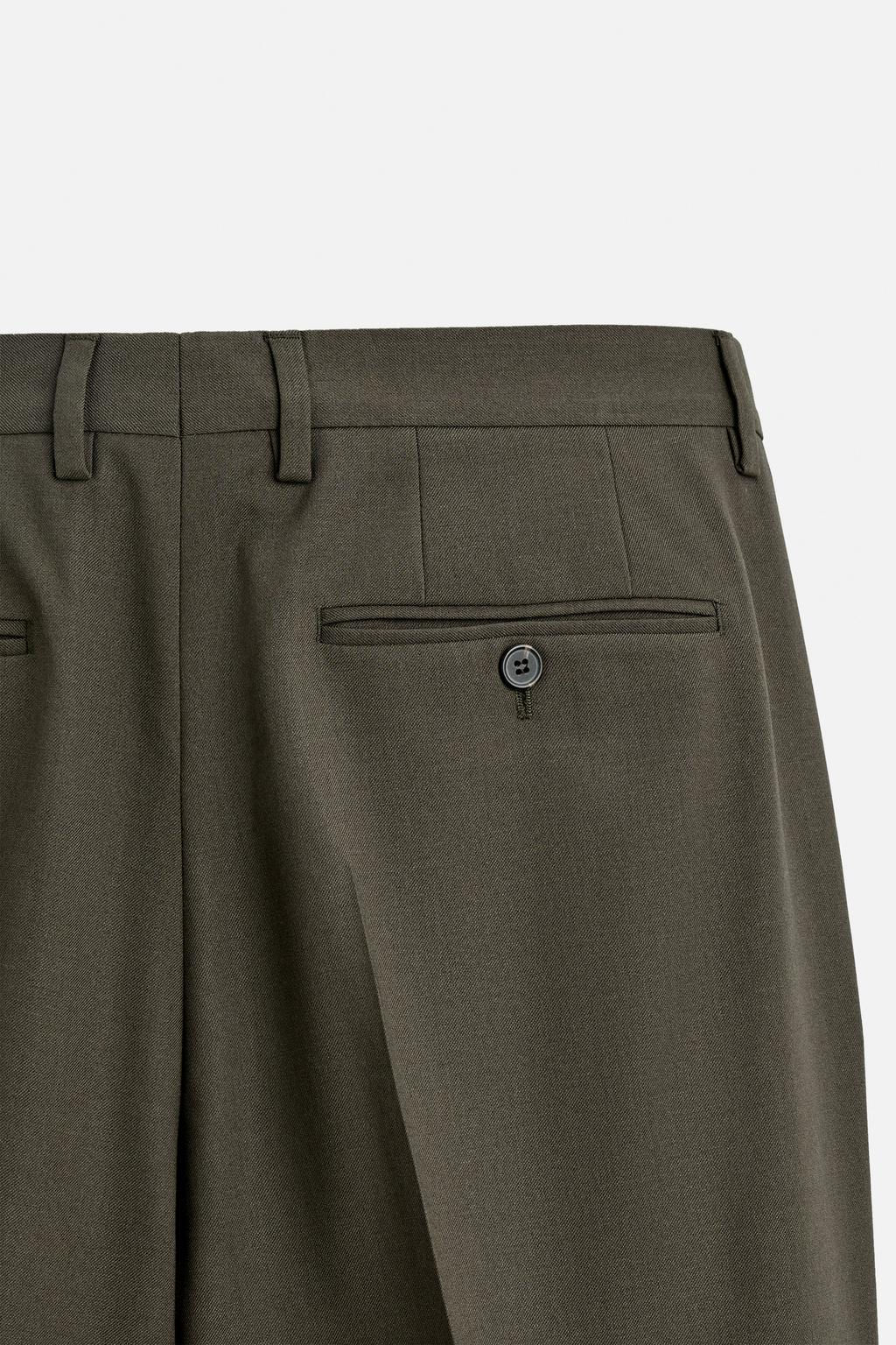 TEXTURED SUIT TROUSERS - Zara фото 10