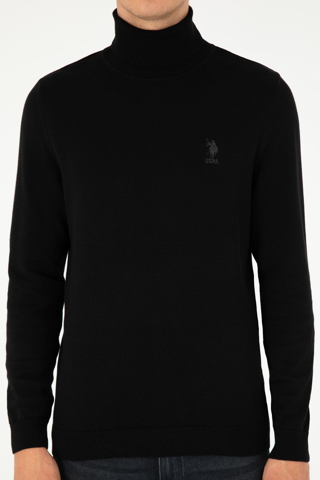 Мужской черный базовый свитер Неожиданная скидка в корзине - U.s. polo assn фото 6