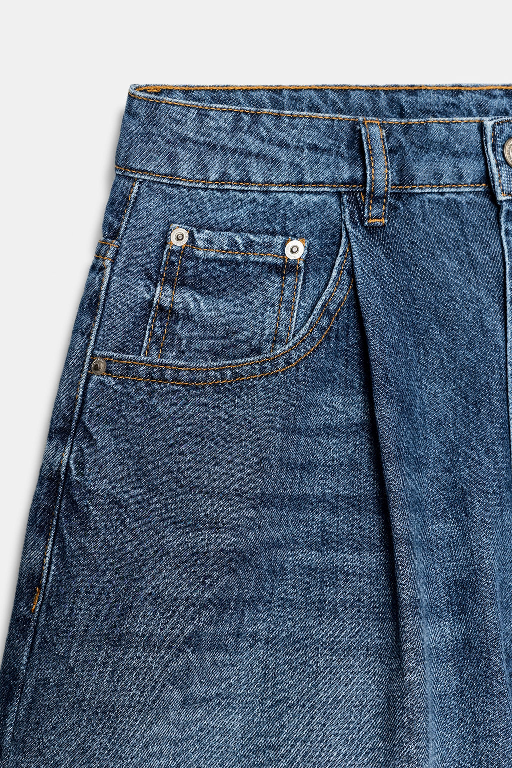 SHORTS DENIM TIRO ALTO ZW COLLECTION / Azul - Zara фото 9