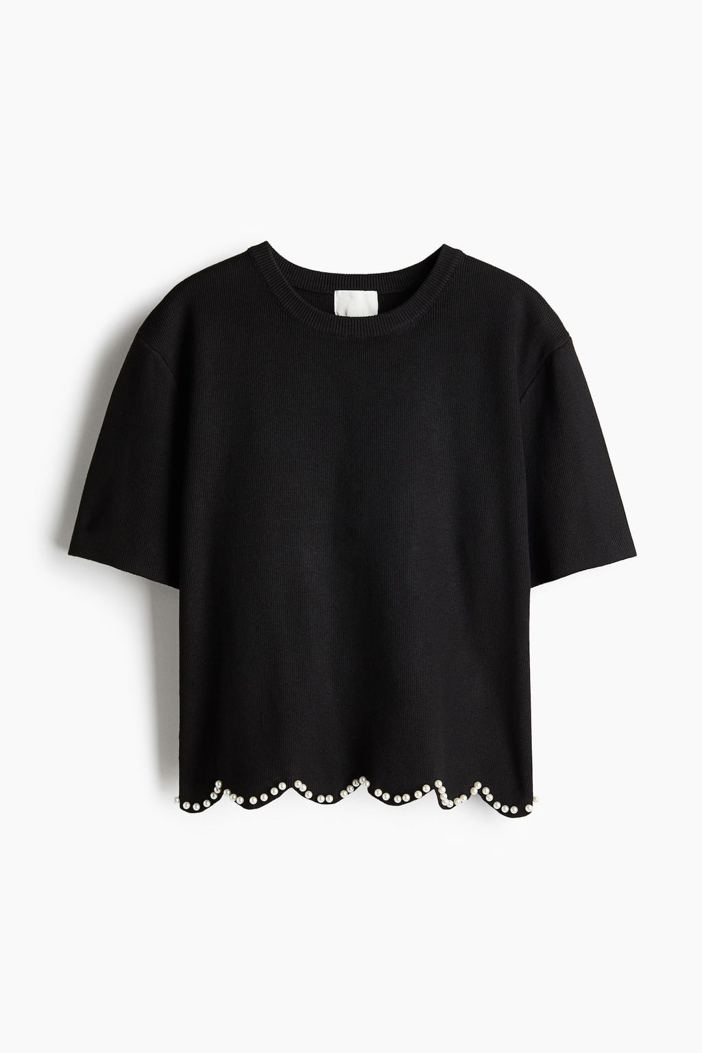 Top de punto con cuentas decorativas - H&m фото 3