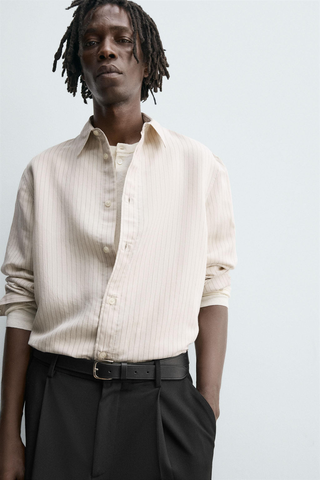 STRIPED RELAXED FIT SHIRT - Zara фото 5