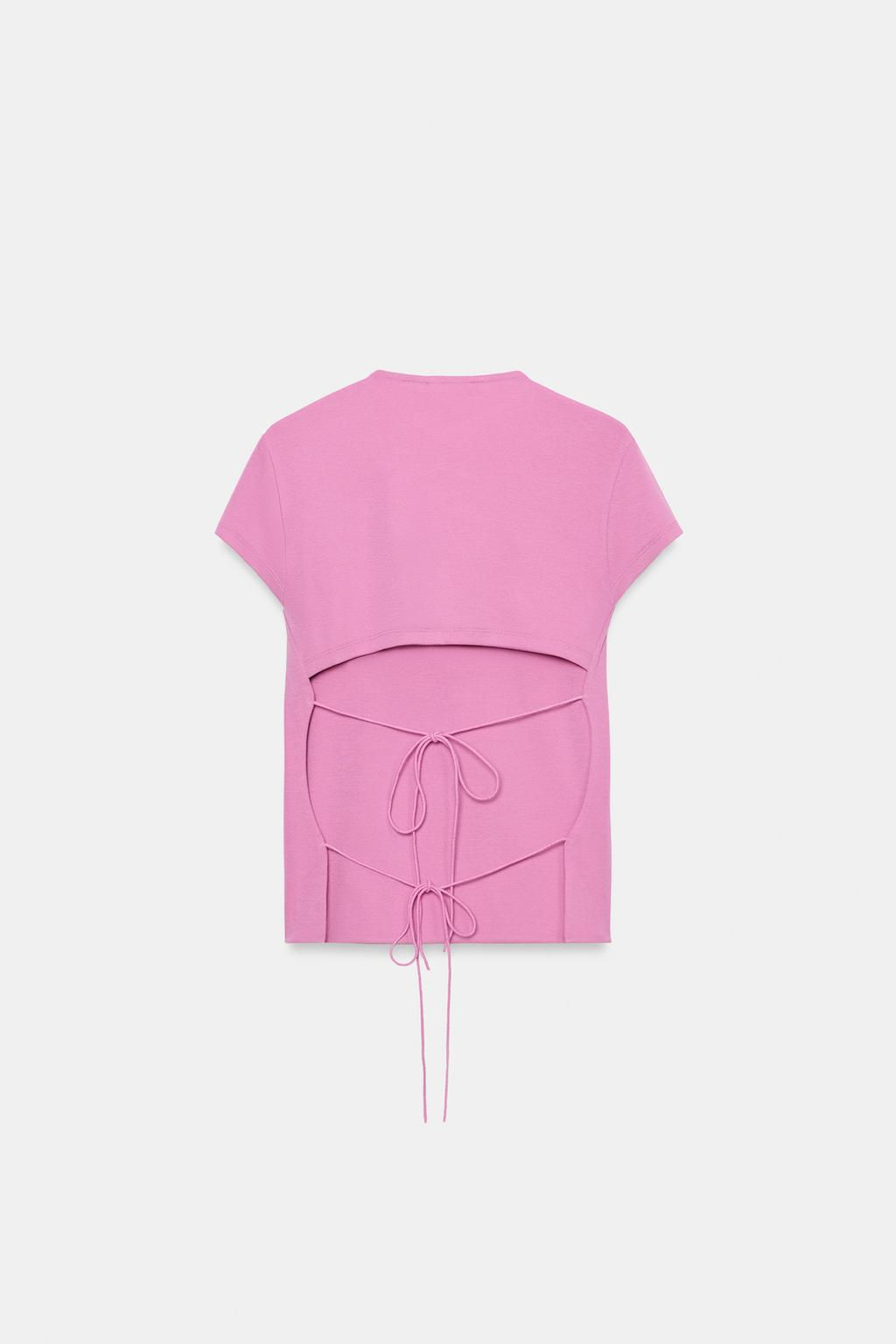 OPEN BACK TOP WITH BOWS - Zara фото 5
