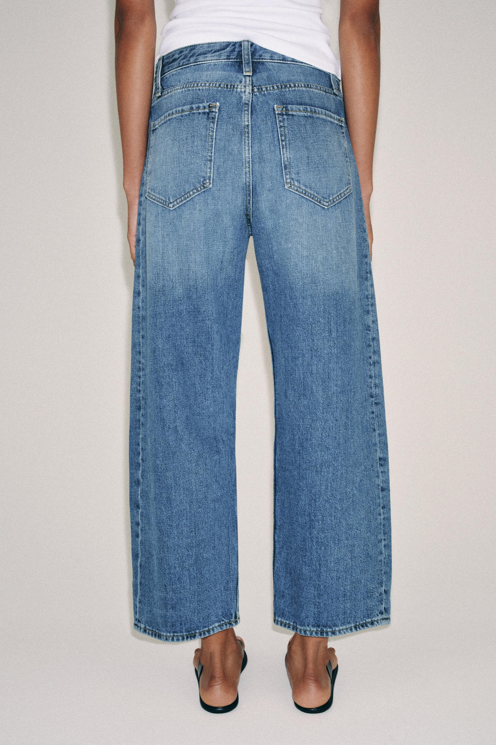 JEANS ZW COLLECTION ANKLE RELAXED TIRO MEDIO / Azul medio - Zara фото 3