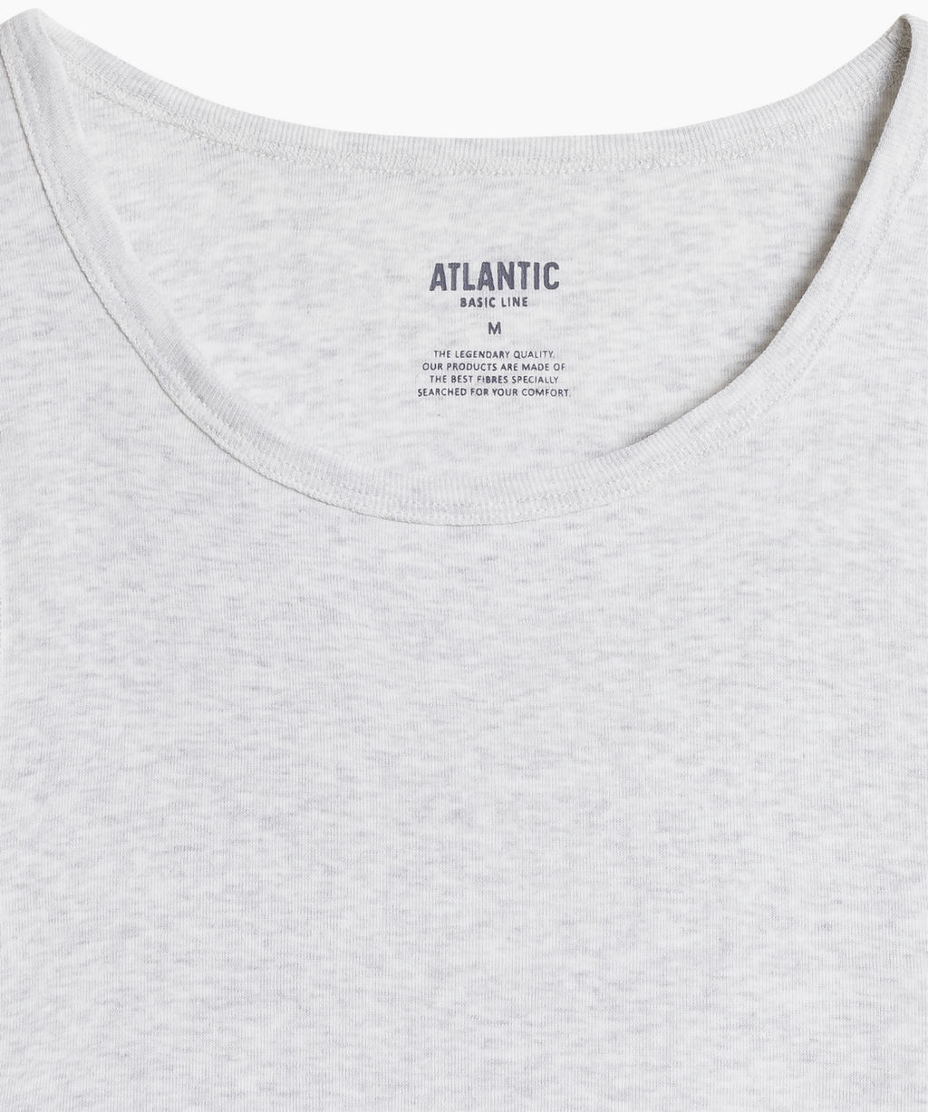ATLANTIC BMV-046 Майка Basic светло-серый меланж фото 5