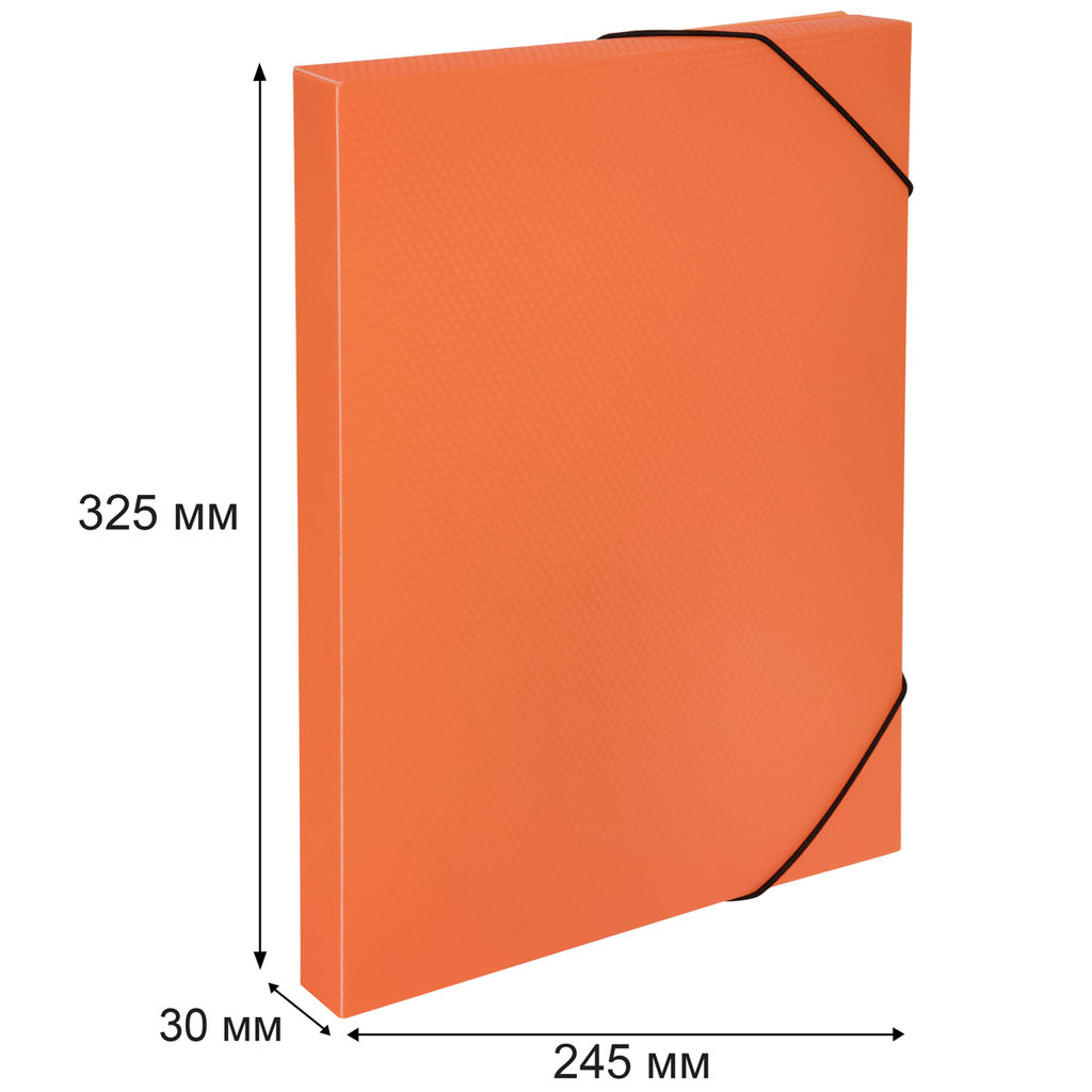 Expert Complete Короб архивный пластиковый 30 мм 1 шт. PRISMA NEON A4 эффект 3D оранжевый ЕС240400012