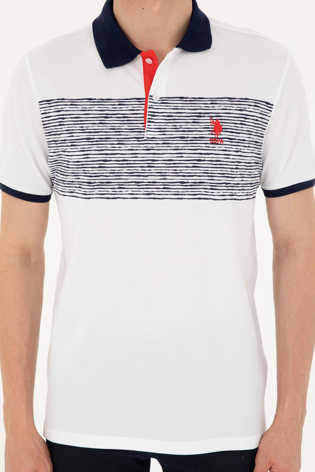 Футболка U.S. Polo Assn мужская темно-синяя хлопок  фото 6
