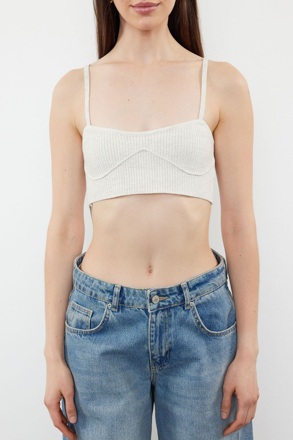 Ekru Bluz TWOSS24BZ00572 - Trendyolmilla фото 4