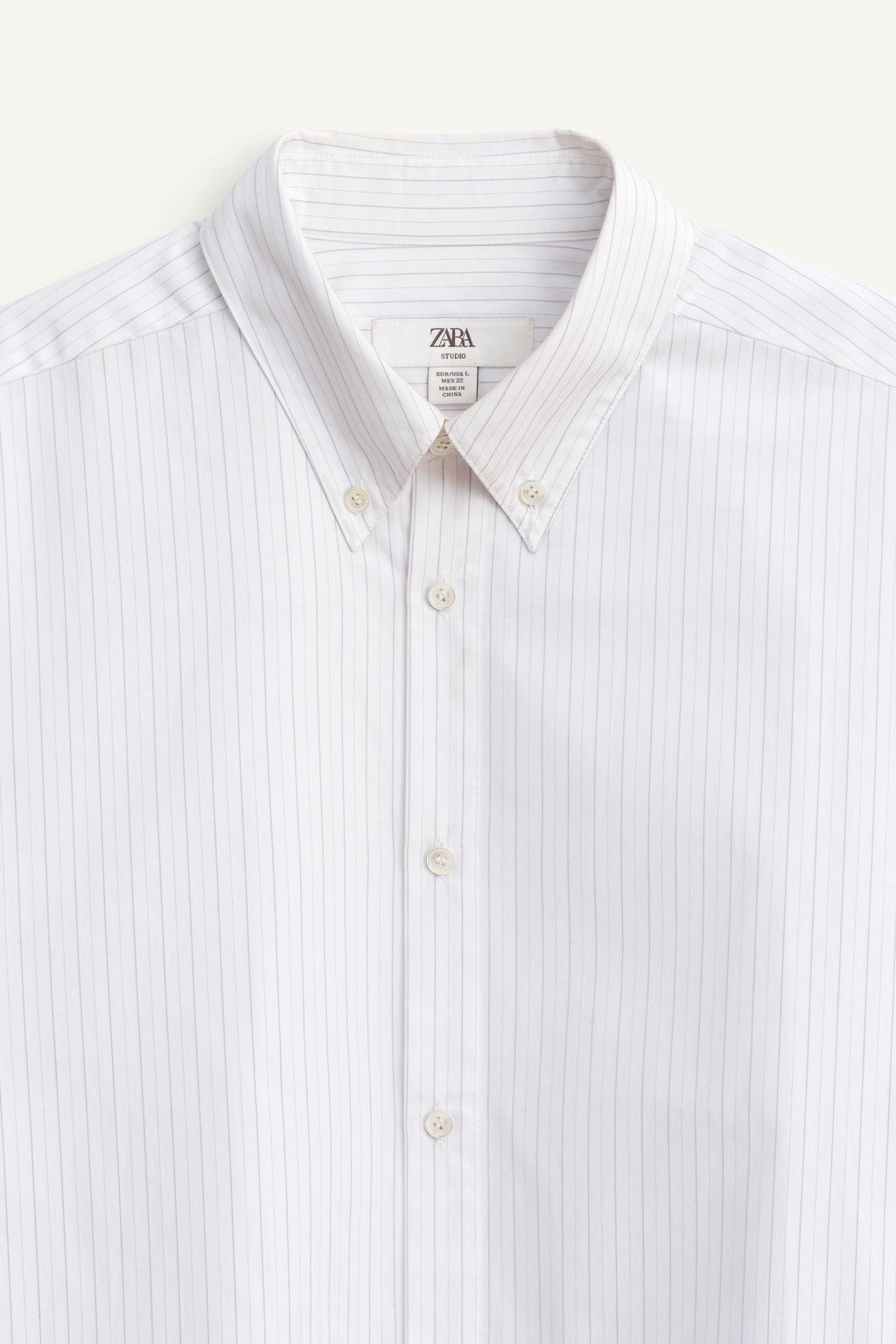 LIMITED EDITION STRIPED PATCHWORK PRINT SHIRT - Zara фото 8