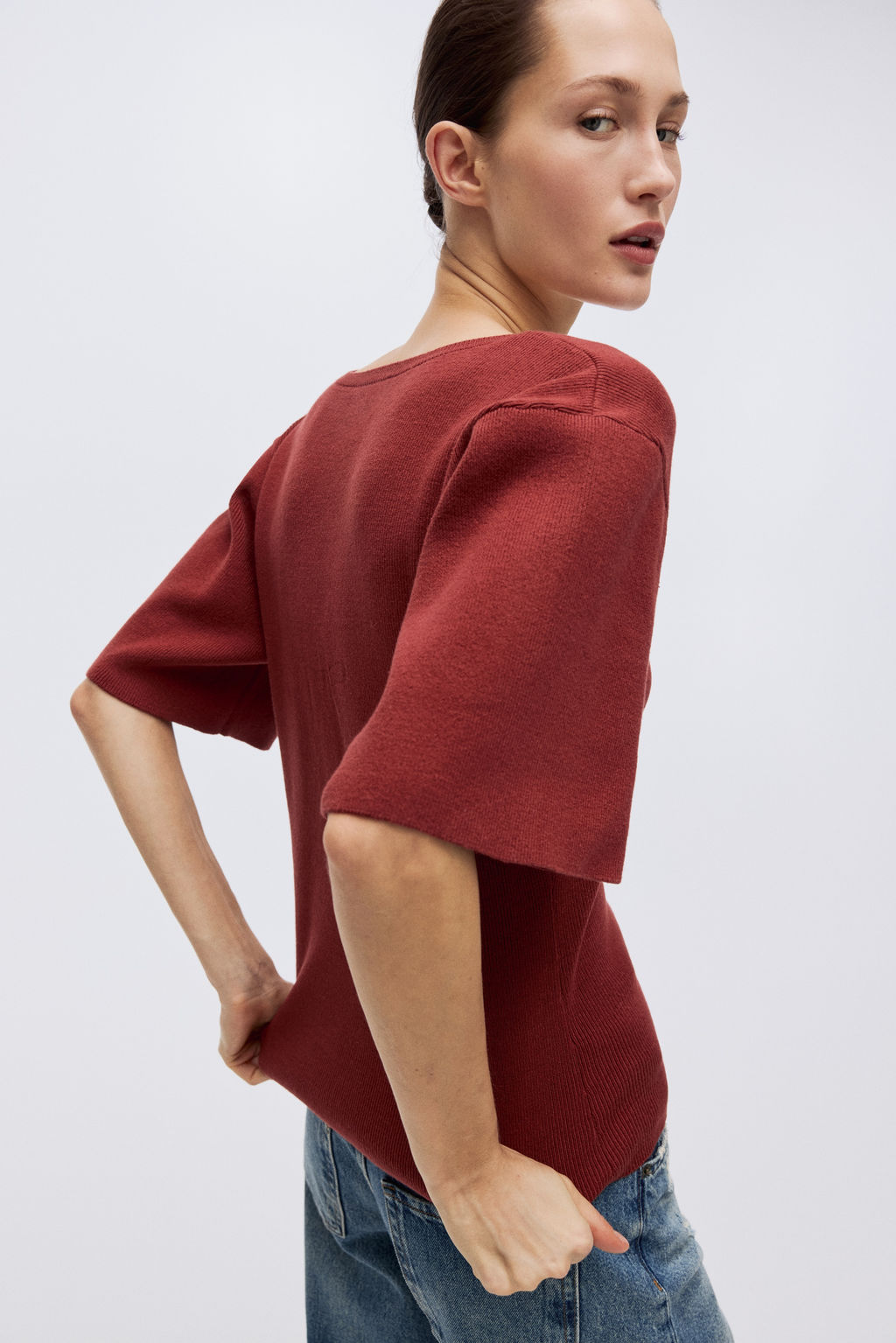 Camiseta en punto fino - H&m фото 4