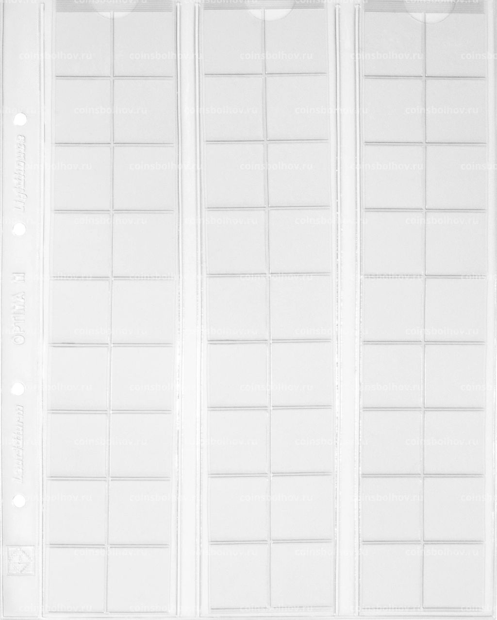 Лист для 54 монет диаметром до 20 мм формат Optima LEUCHTTURM 315033