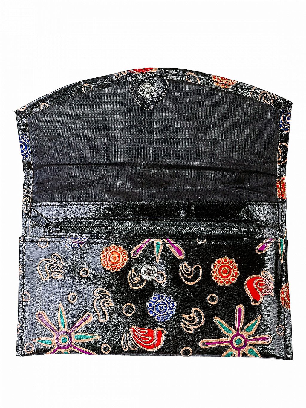 Кошелек кожа ручной принт № 180/92 - Ганг фото 2