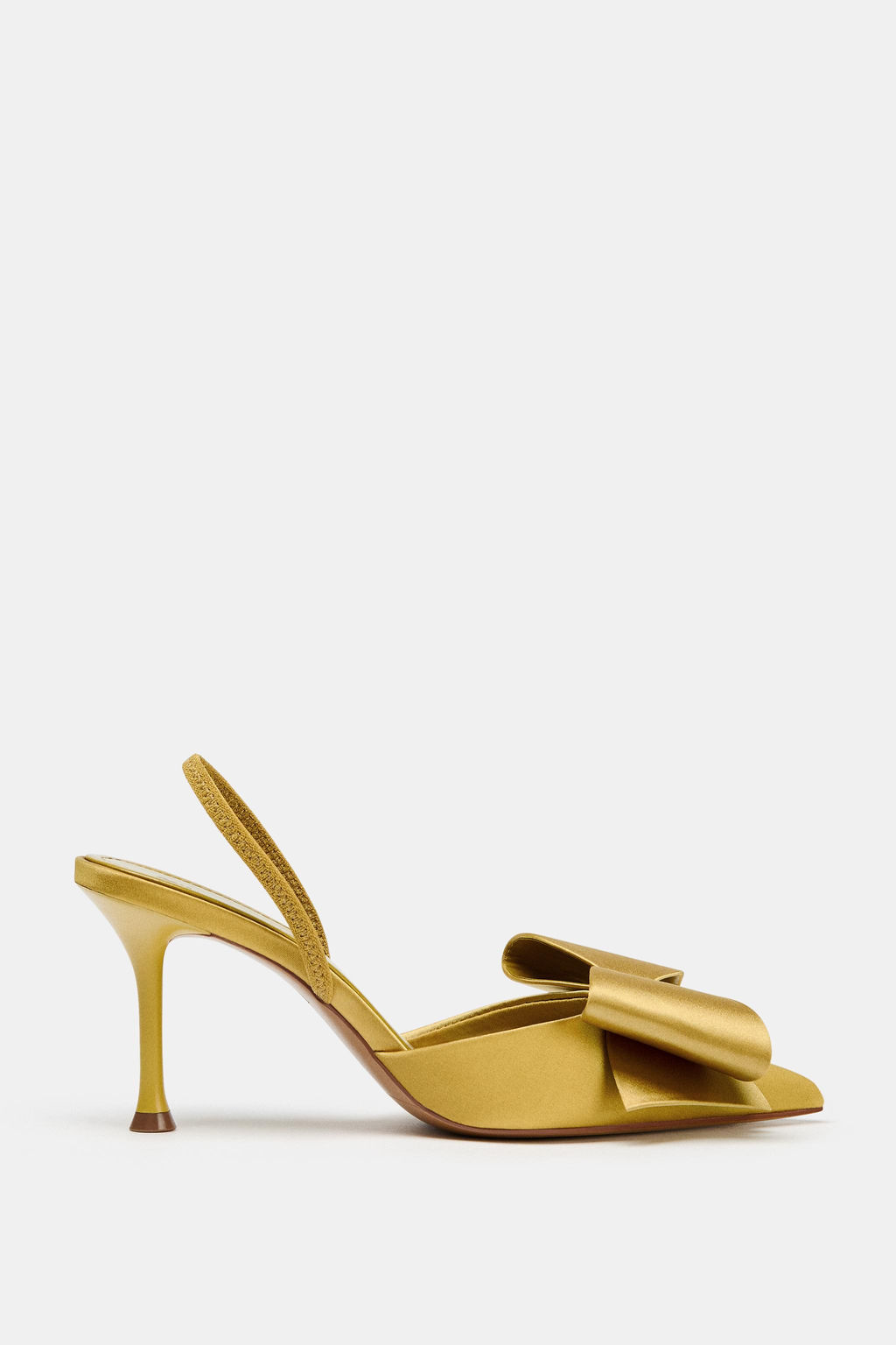 SATIN-EFFECT SLINGBACK SHOES - Zara фото 11