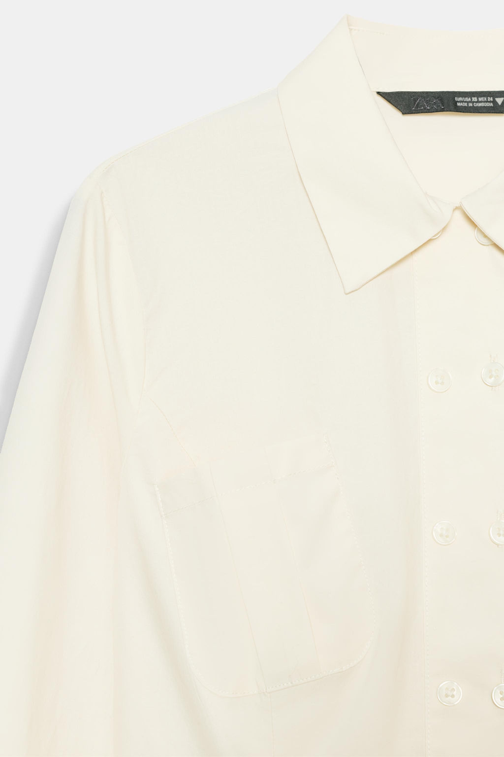 FITTED POPLIN SHIRT - Zara фото 8