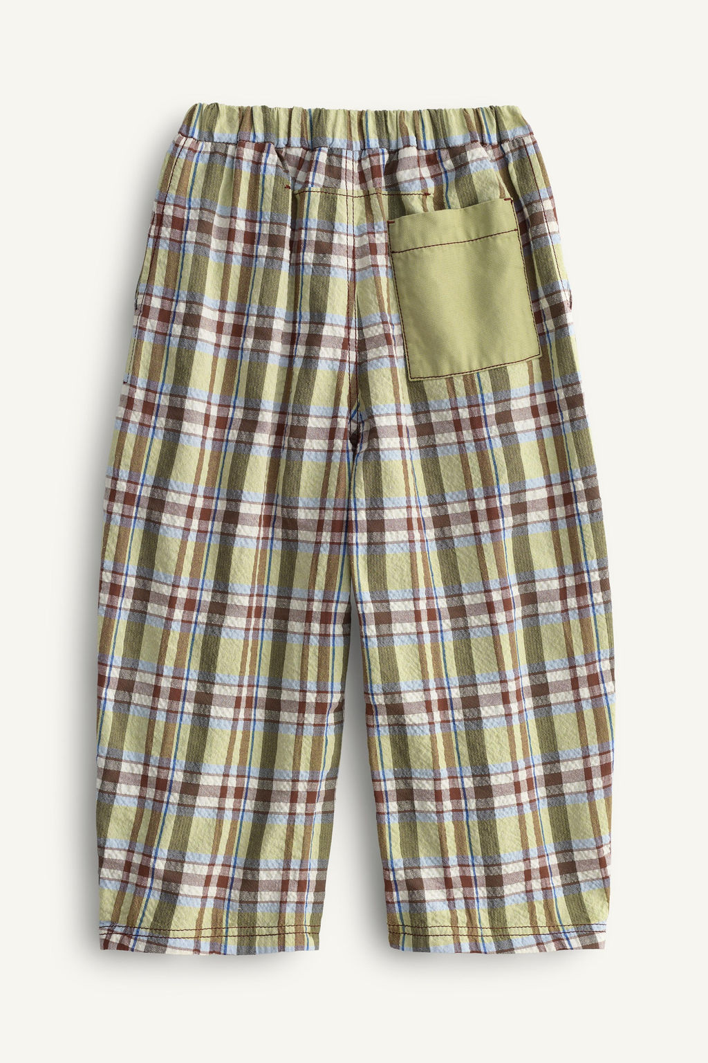 PANTAL?N CUADROS BOLSILLO CONTRASTE LIMITED EDITION / Marr?n / Verde - Zara фото 2