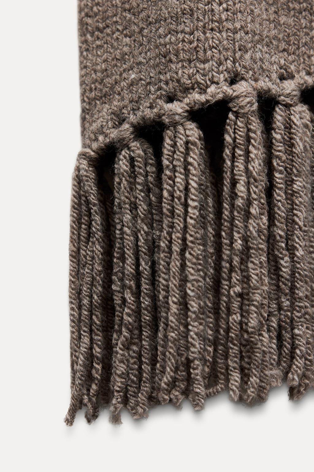 FRINGED KNIT TOP - Zara фото 6
