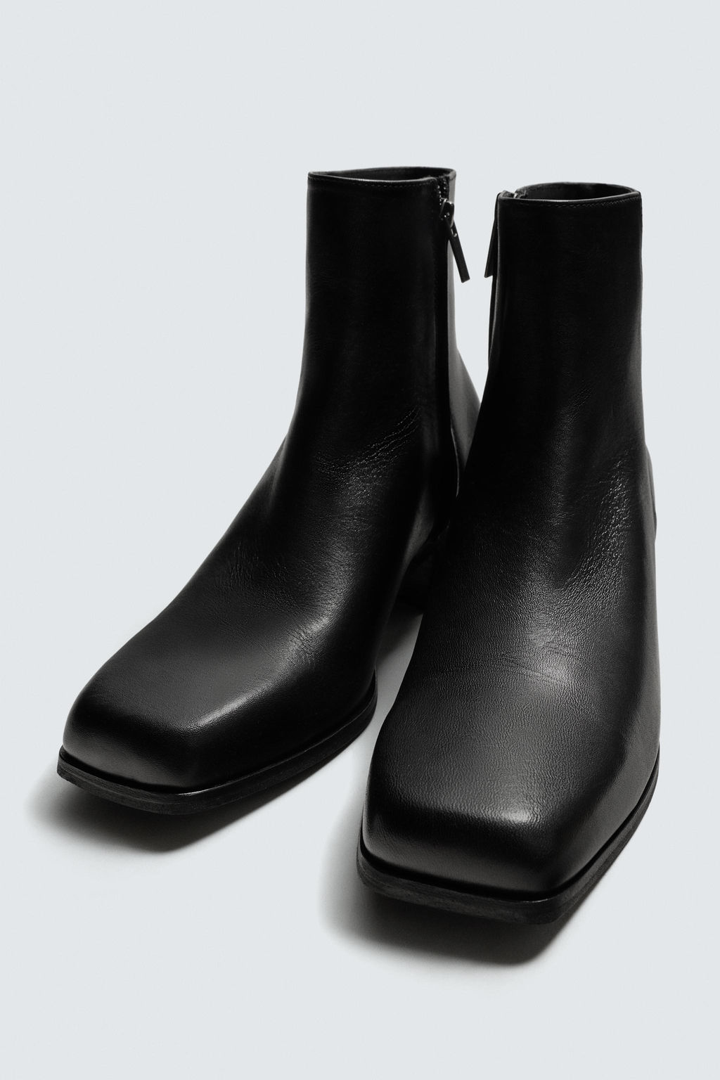 LEATHER HEELED BOOTS - Zara фото 12