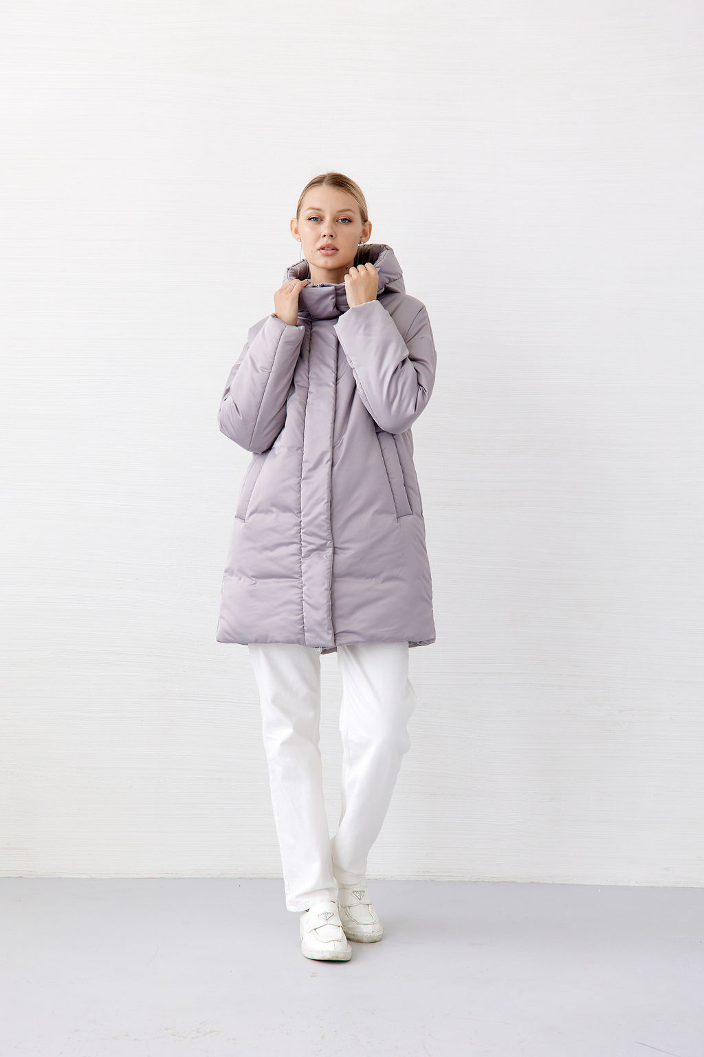 Куртка женская зимняя 25655 (серый опал) - Kankan фото 3
