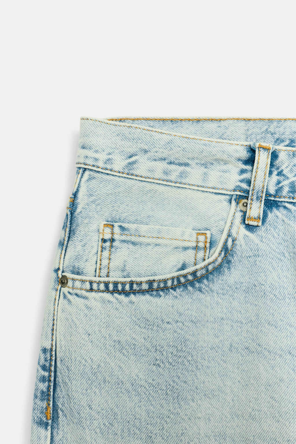 JEANS ZW COLLECTION RELAXED TIRO BAJO / Azul claro - Zara фото 6