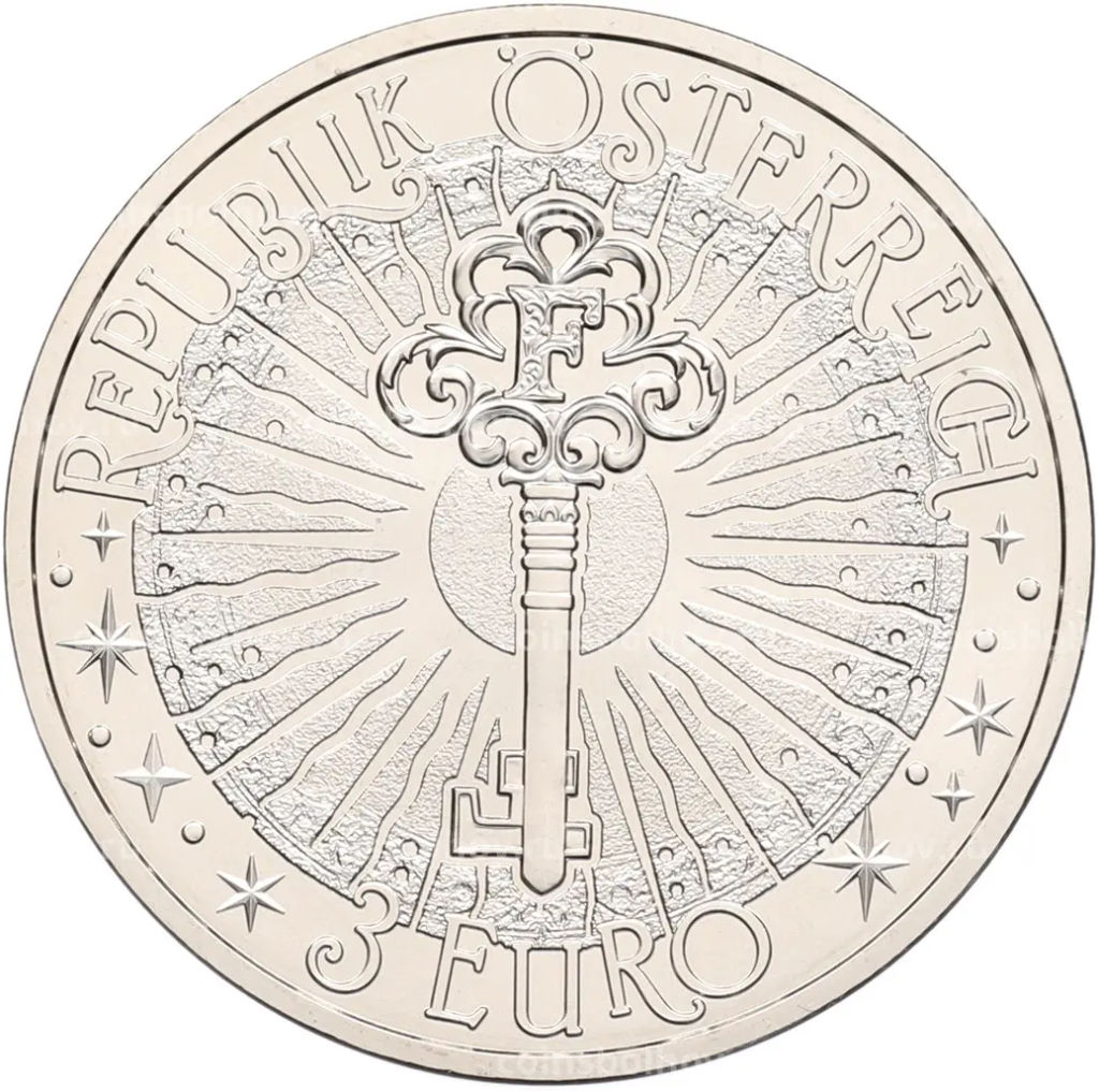 Монета 3 евро 2026 года Австрия Фантастические мифические существа  Гиппокампус