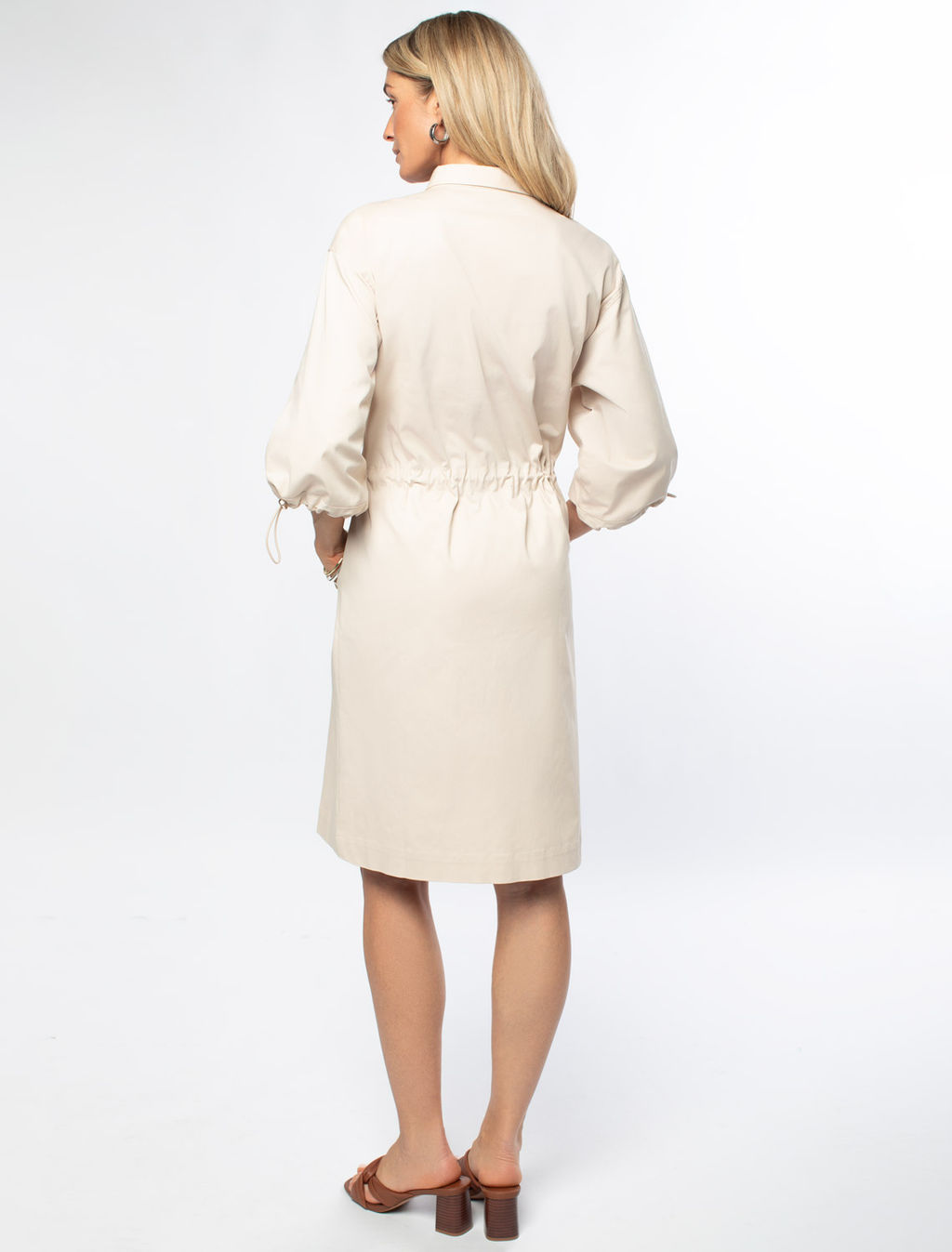 Платье из хлопка на молнии - Vilatte фото 4