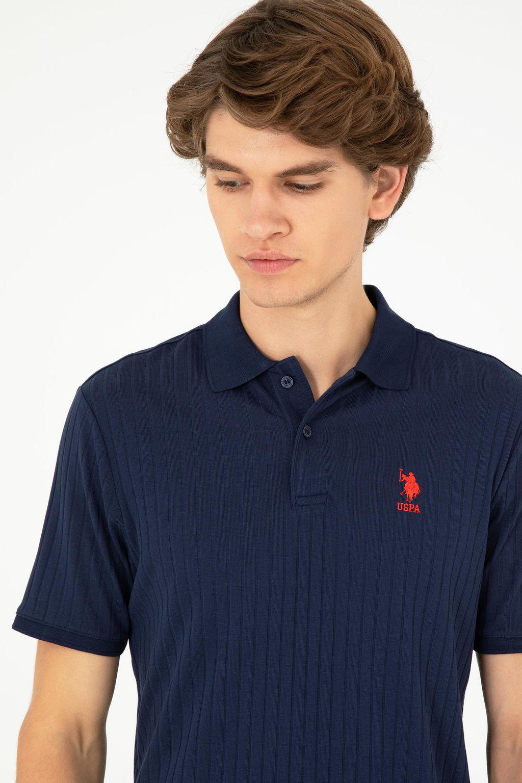 Мужская темно-синяя футболка - U.s. polo assn фото 2