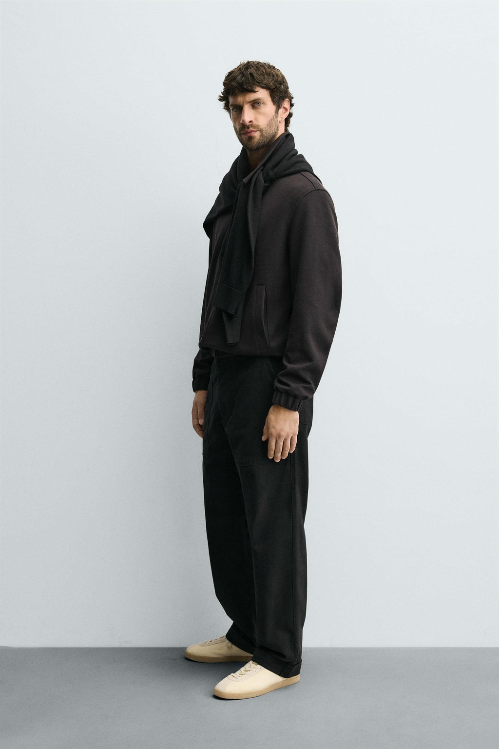 TWILL STRAIGHT-LEG TROUSERS - Zara фото 4