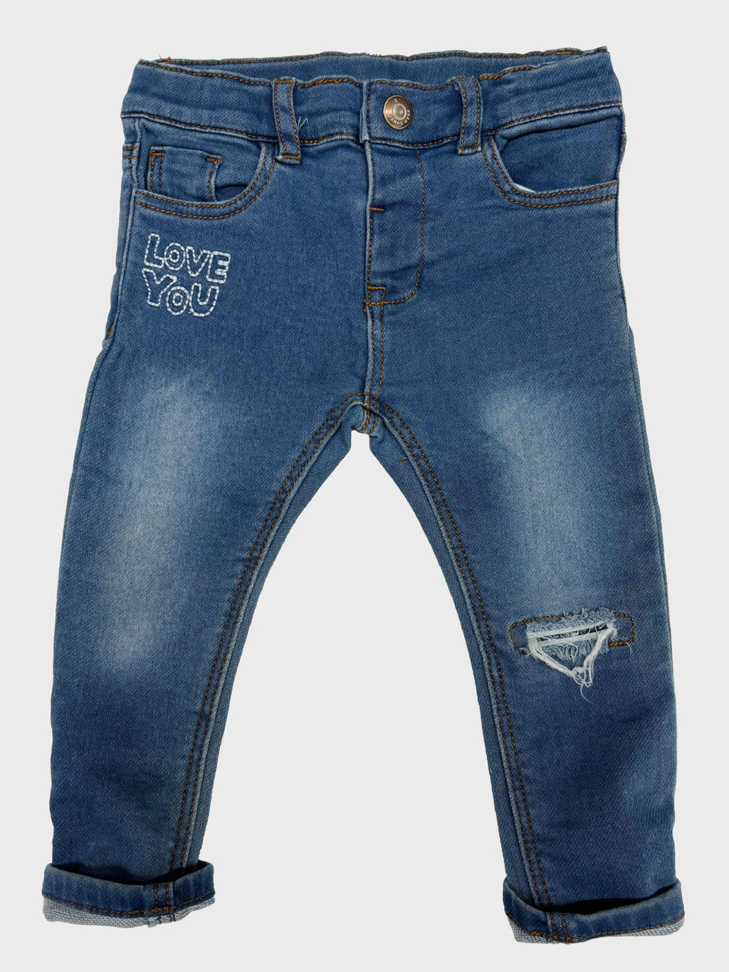 Брюки джинсовые 33-2014 голубой - Mini maxi фото 6