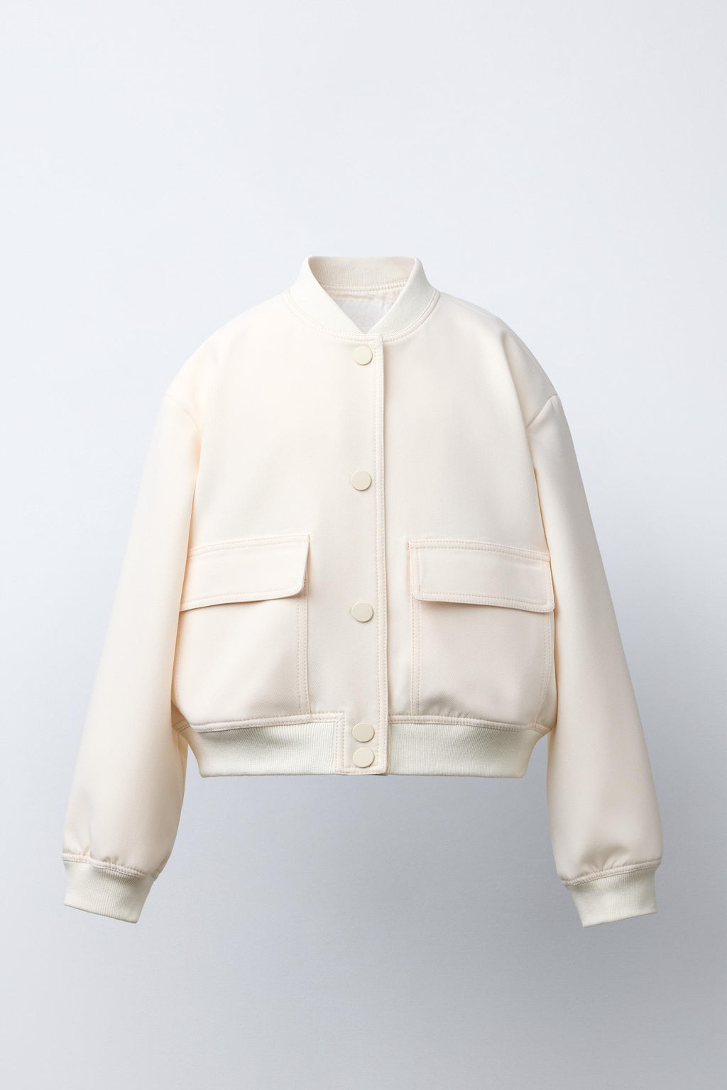 CROPPED BOMBER JACKET WITH SHOULDER PADS - Zara фото 11