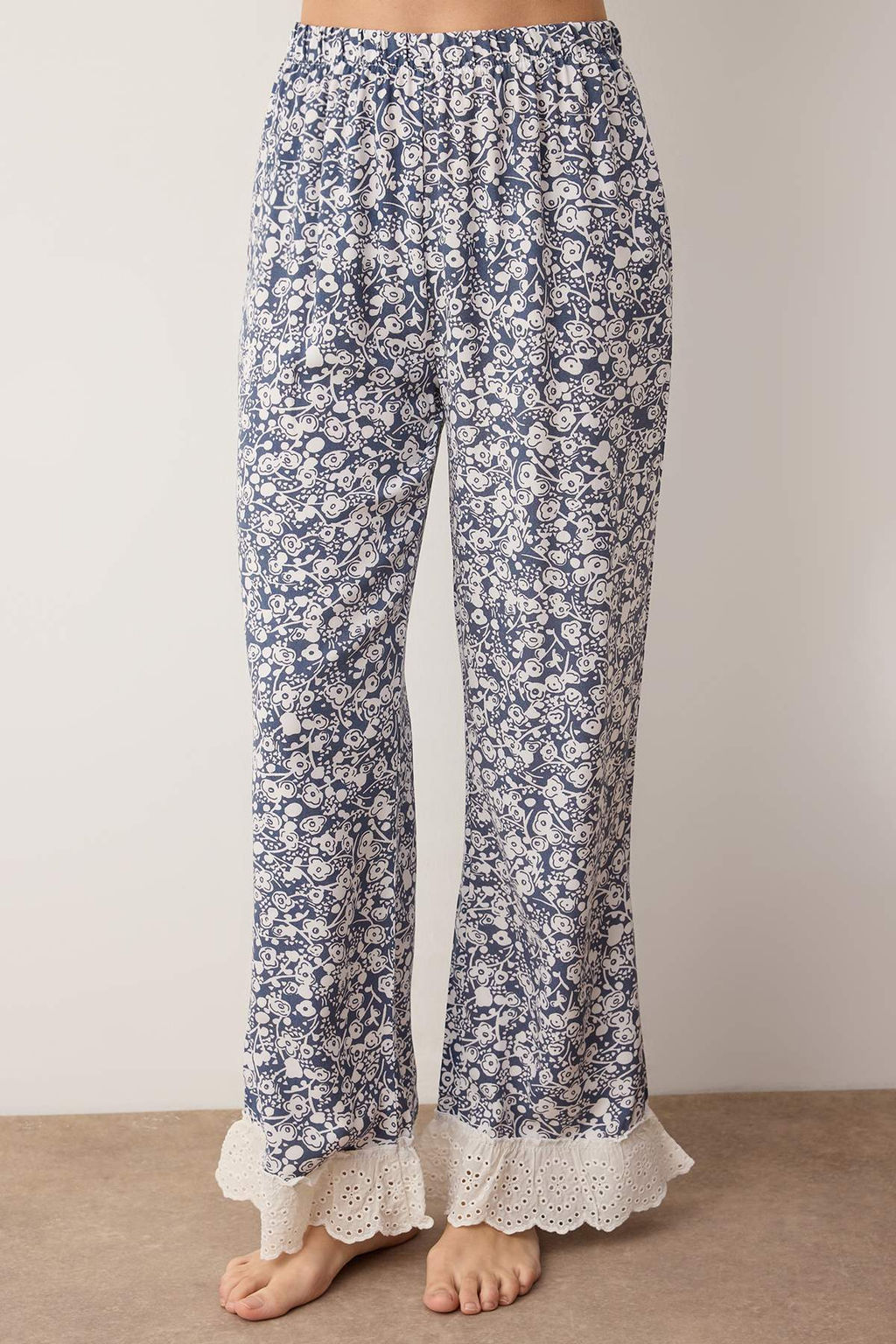 Yesil-Cok Renkli Cicekli Shally Dokuma Pijama Tak?m? THMAW26PT00185 - Trendyolmilla фото 10