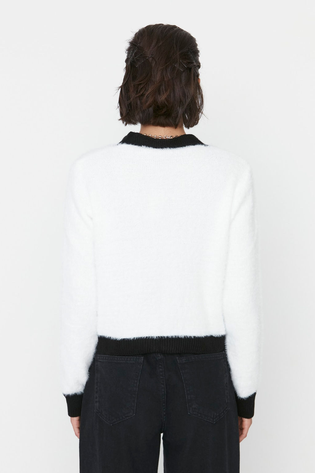 TRENDYOLMILLA Ekru Tuylu Triko H?rka TWOAW22HI0048  фото 11