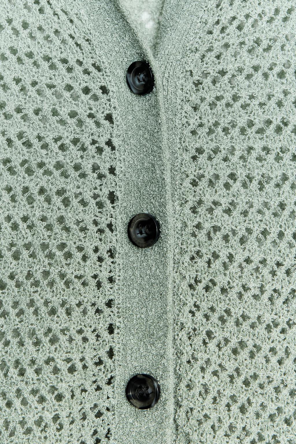 CUT KNIT POLO NECK SWEATER - Zara фото 7