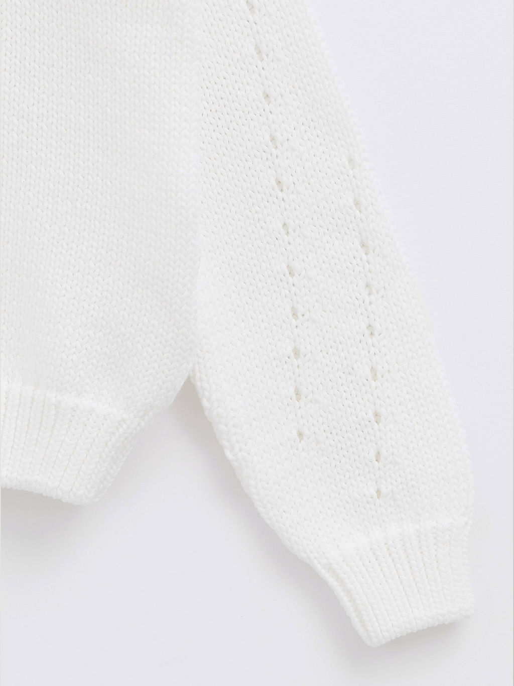 CONTE Джемпер с фактурным узором пряжи с хлопком LDK 133 off-white