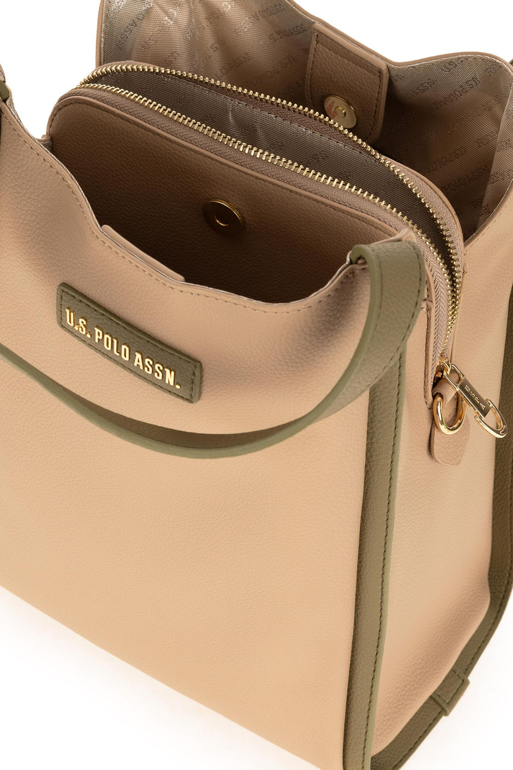 Женская бежевая сумка через плечо Неожиданная скидка в корзине - U.s. polo assn фото 7