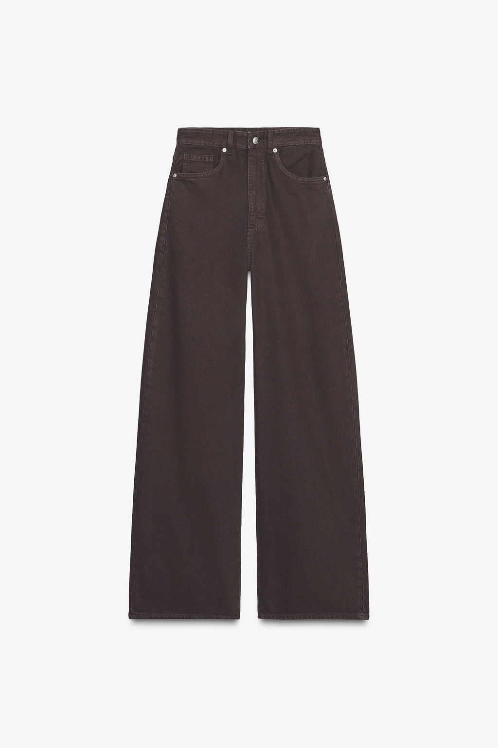 TRF HIGH-WAIST EXTRA WIDE-LEG JEANS - Zara фото 7