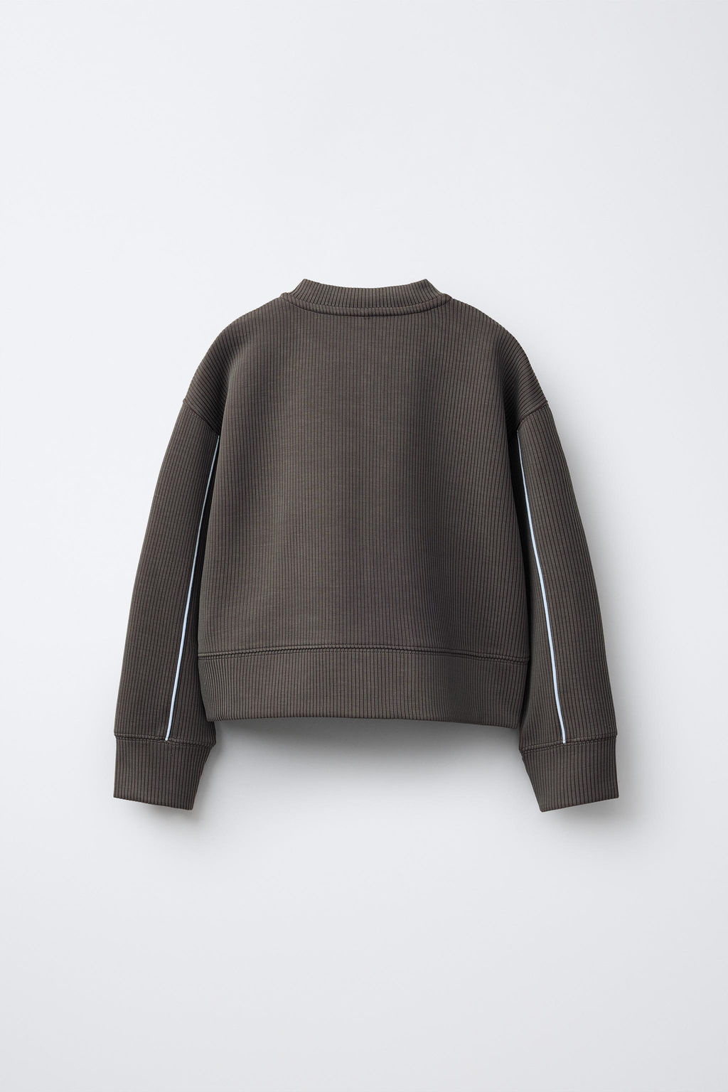 RIBBED BOMBER JACKET WITH MODAL - Zara фото 9