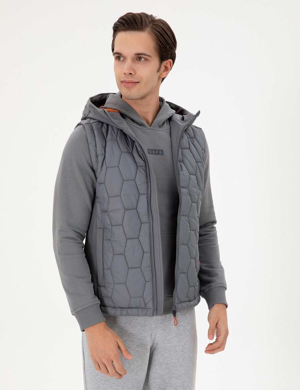 Мужской серый жилет - U.s. polo assn фото 3