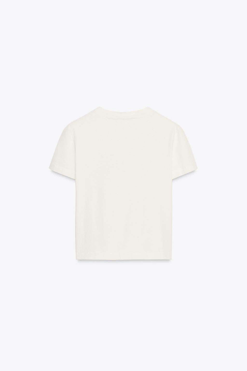 WASHED T-SHIRT WITH SLOGAN - Zara фото 14