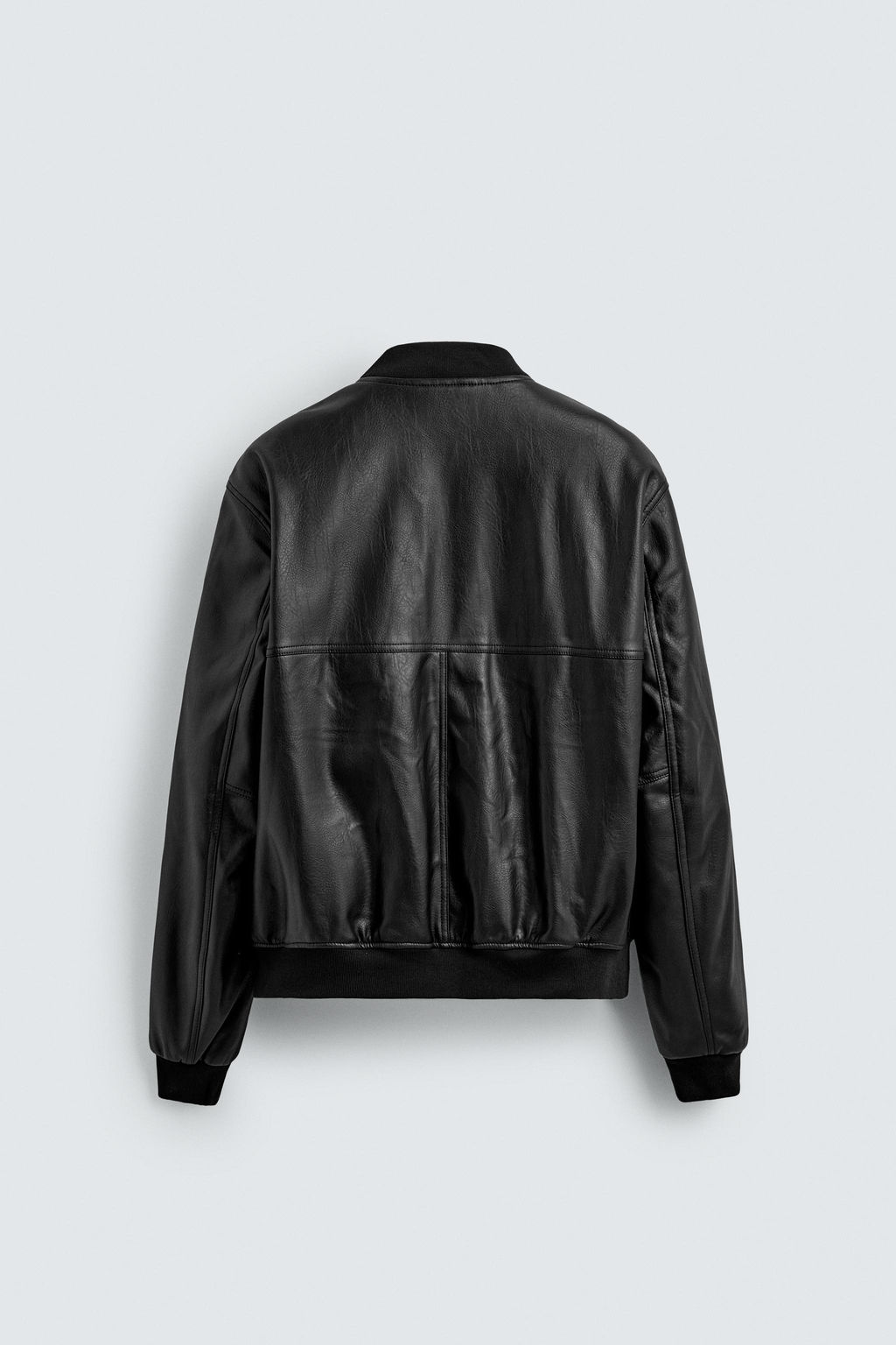 LEATHER EFFECT BOMBER JACKET - Zara фото 16