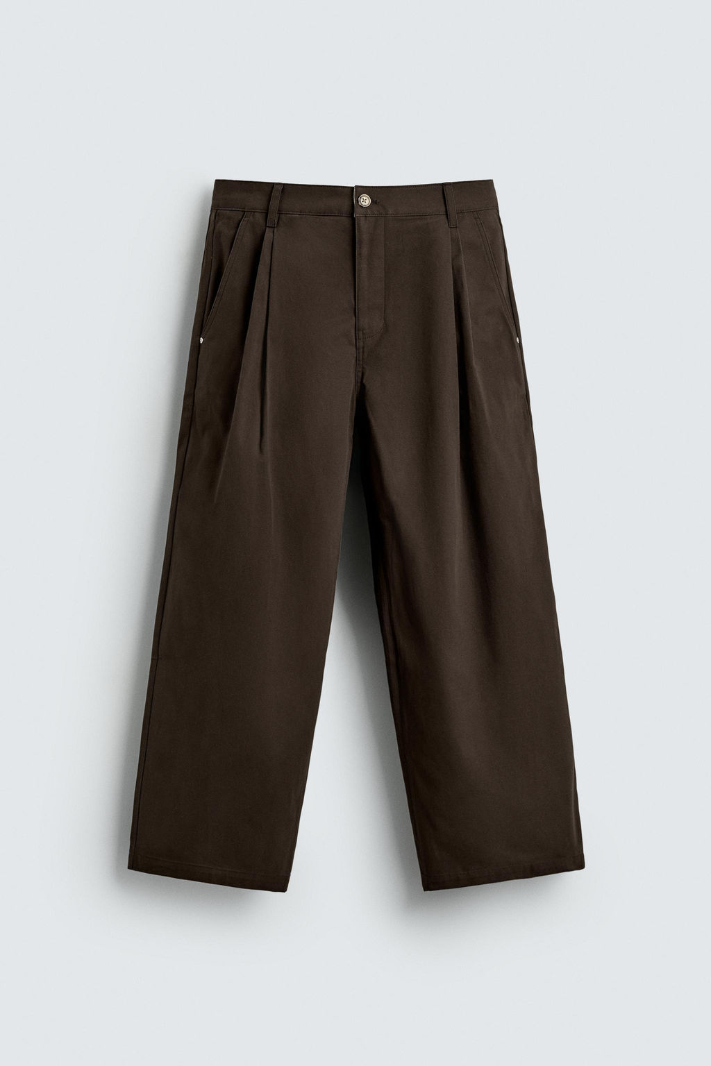 PLEATED WIDE-LEG TROUSERS - Zara фото 15
