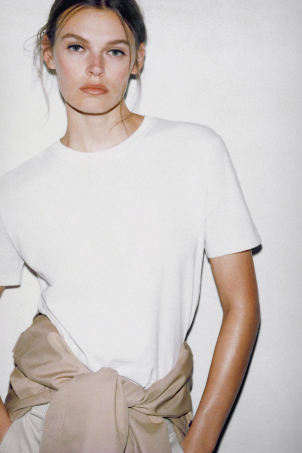 MERCERISED COTTON T-SHIRT - Zara фото 34