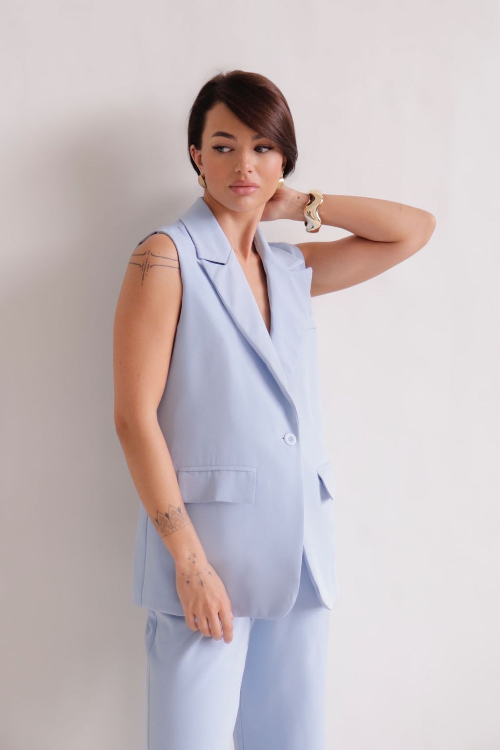 Martichelli Костюм брючный голубой