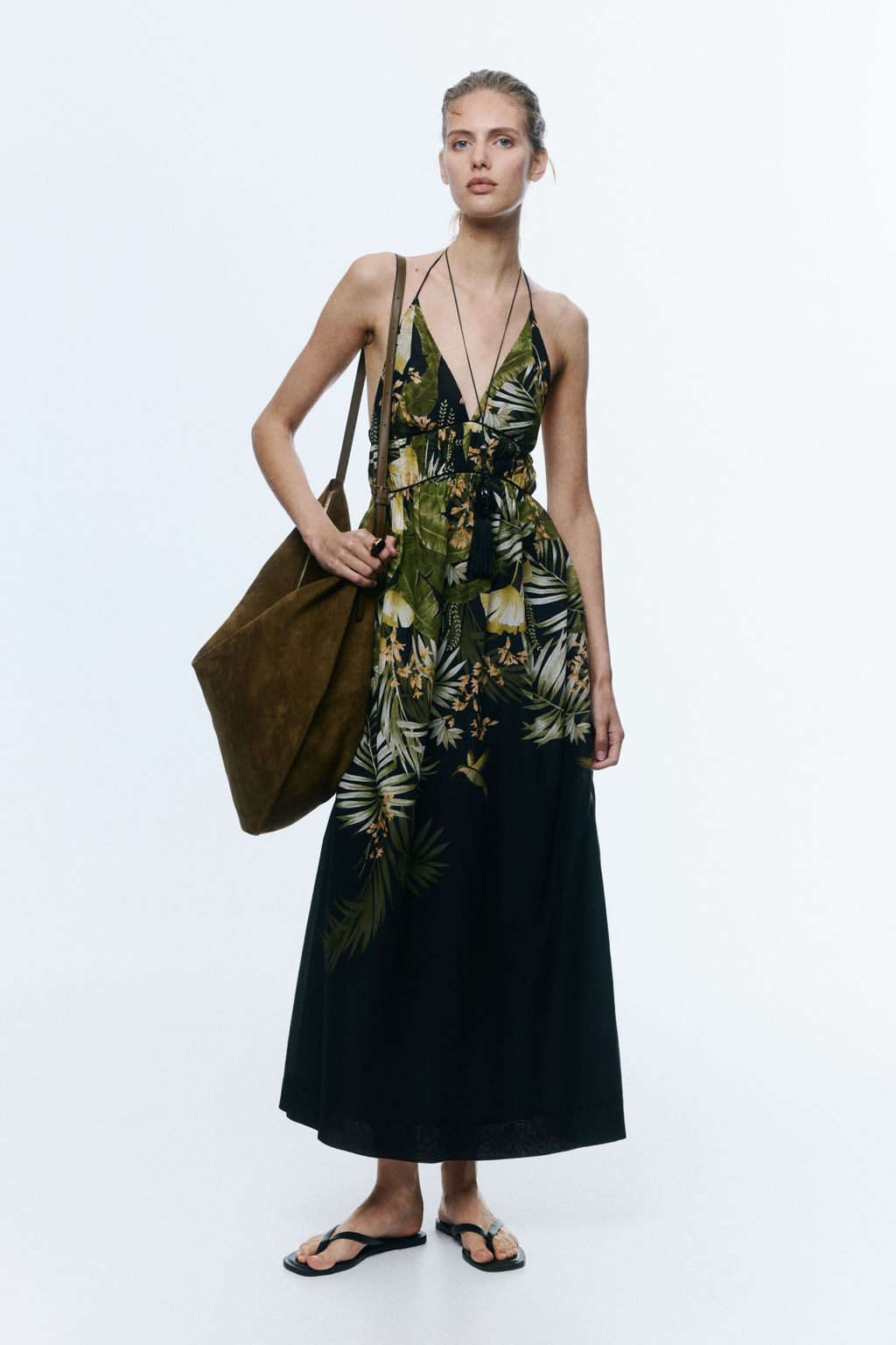 Vestido halter con vuelo - H&m фото 2