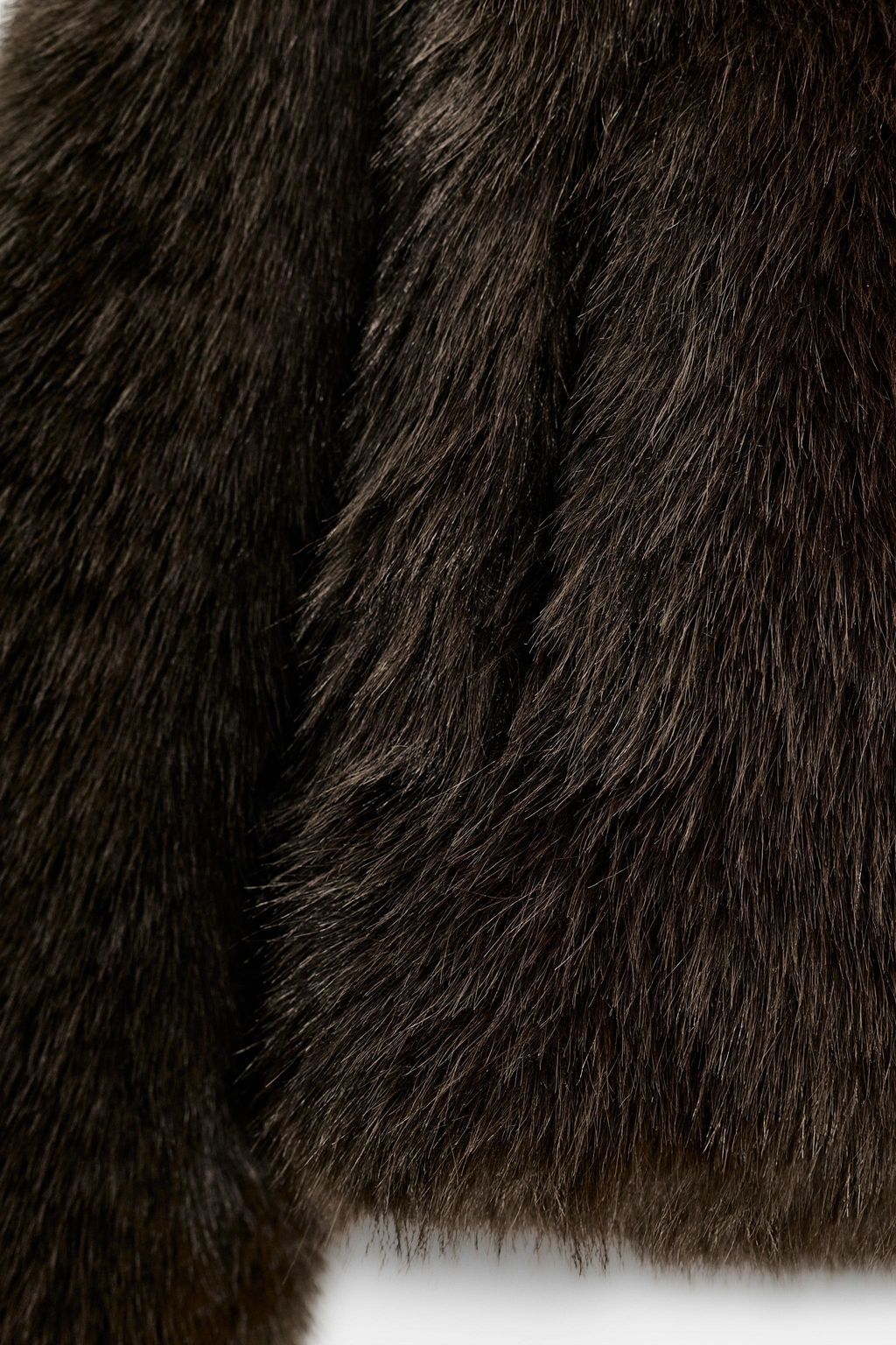 SHORT FAUX FUR COAT - Zara фото 5