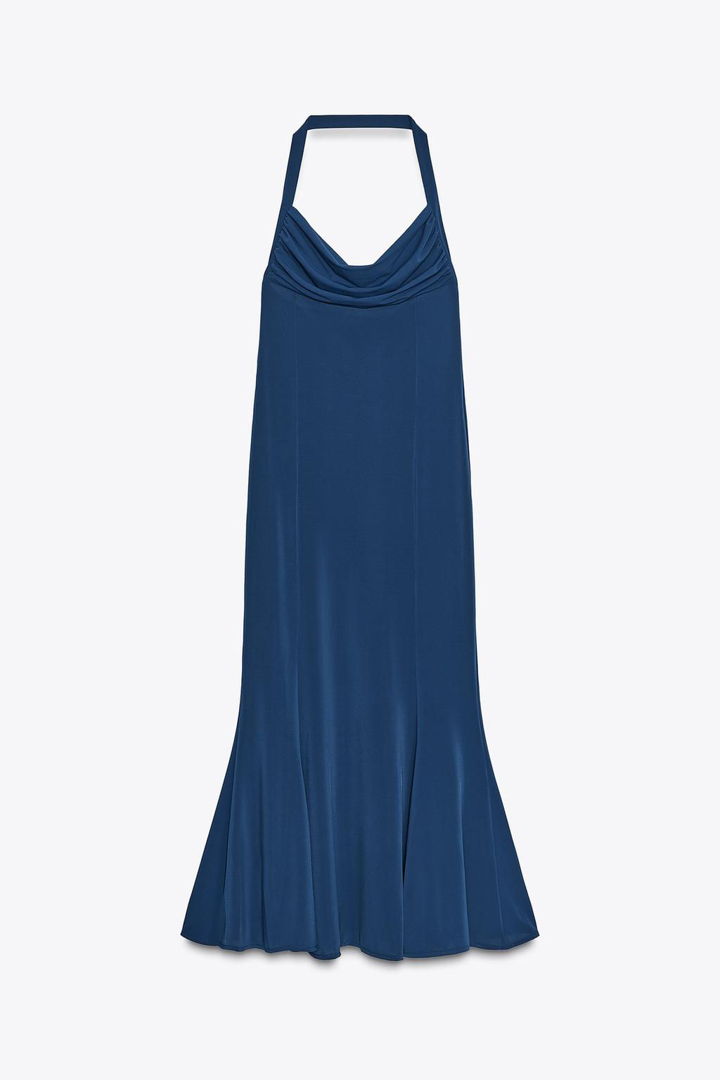 FLOWING HALTER DRESS - Zara фото 6