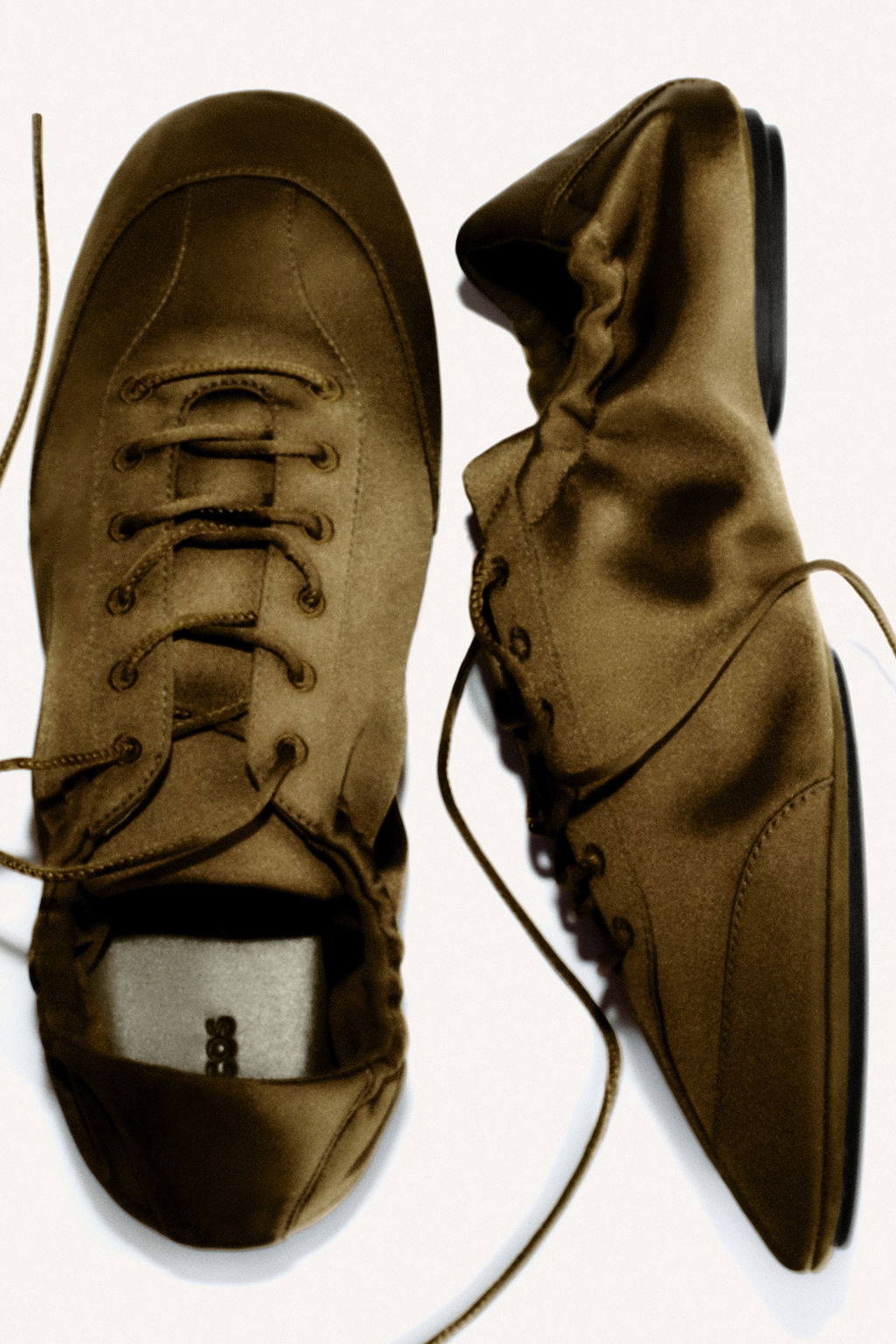 ZAPATILLAS BAILARINAS SATINADAS CON ANTE - H&m фото 6
