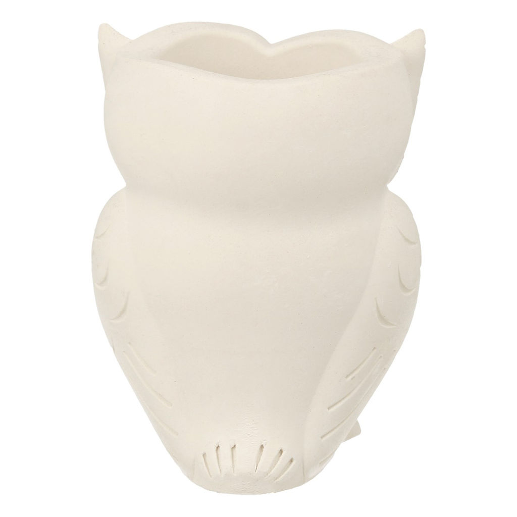 Заготовка для декорирования Love2art ТА-14 Кашпо гипс 7 х 6 х 10 см 1 шт Сова  фото 5