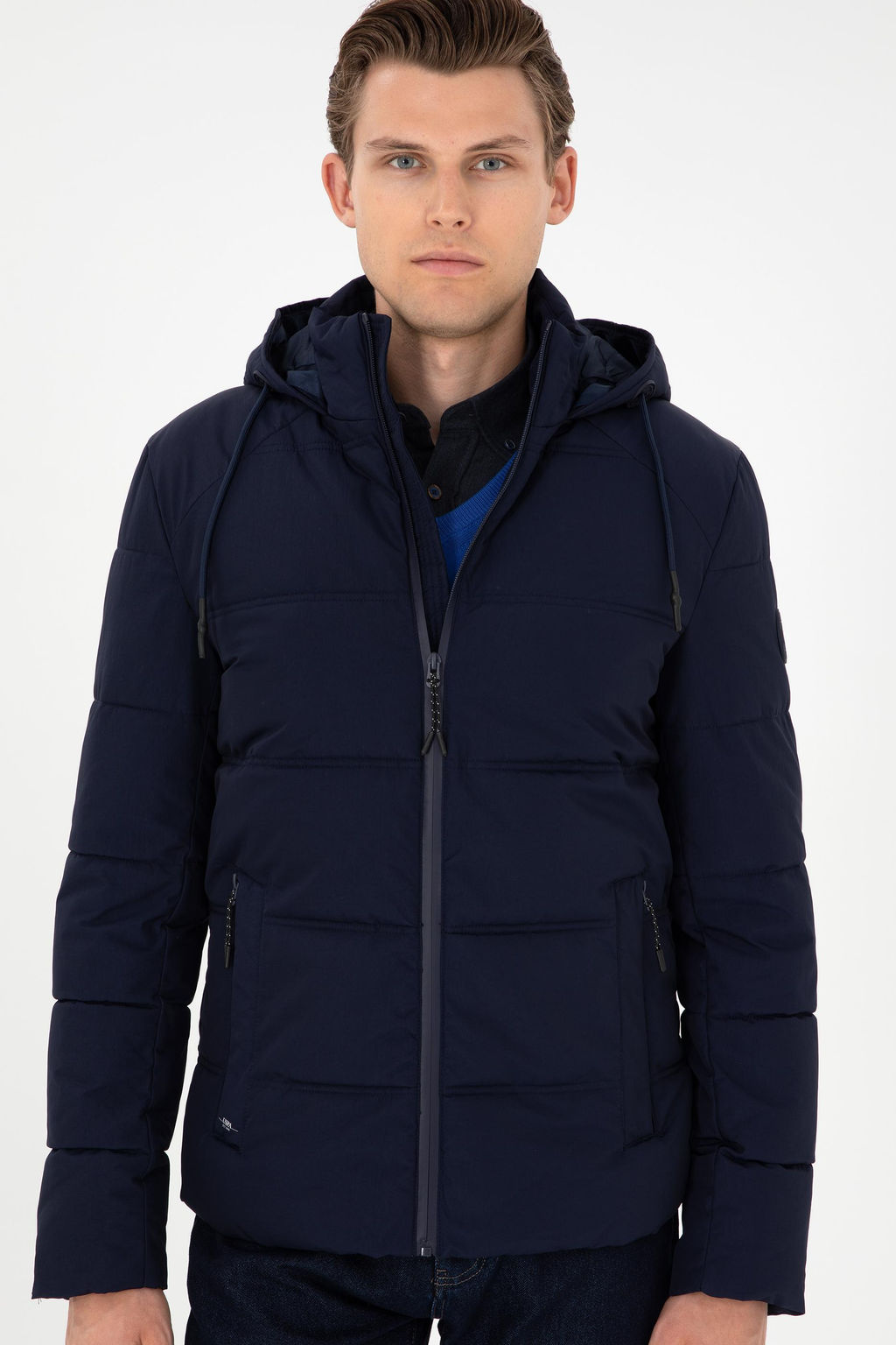 Мужское темно-синее пальто Неожиданная скидка в корзине - U.s. polo assn фото 3